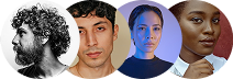 Four profile images in a row