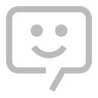 Smiling chat bubble icon